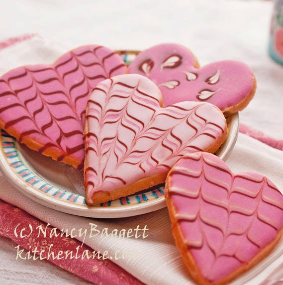 Dye-Free Decorated Heart Cookies-The Sweetest Way to Say I Love