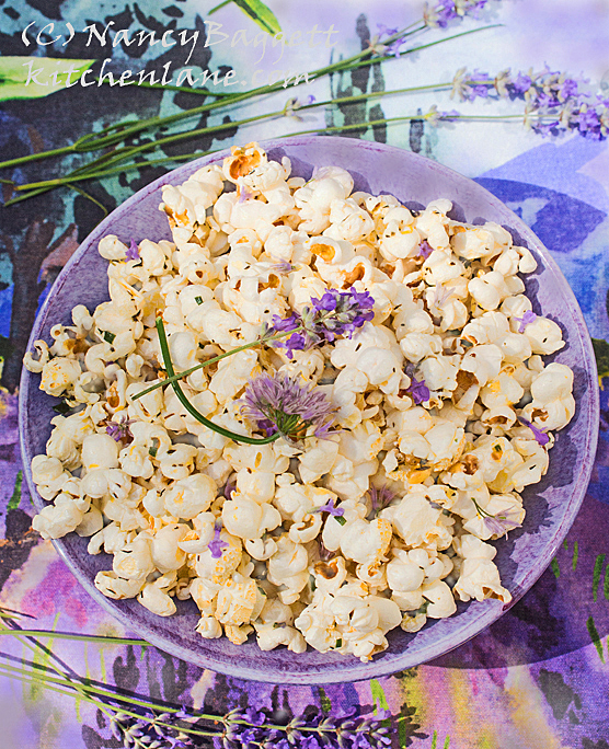 Lavender and Chive Herbed Popcorn-Best Ever Recipe - KitchenLane