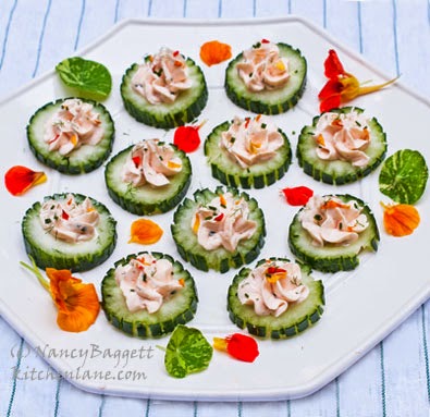 Fancy Schmancy Cool as a Cucumber Canapés + Tips on Turning Dishes into ...